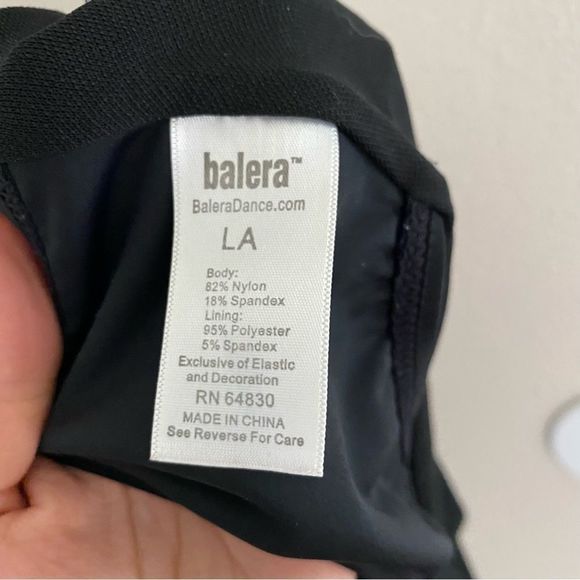 Balera Black Dance Leotard - Picture 7 of 10